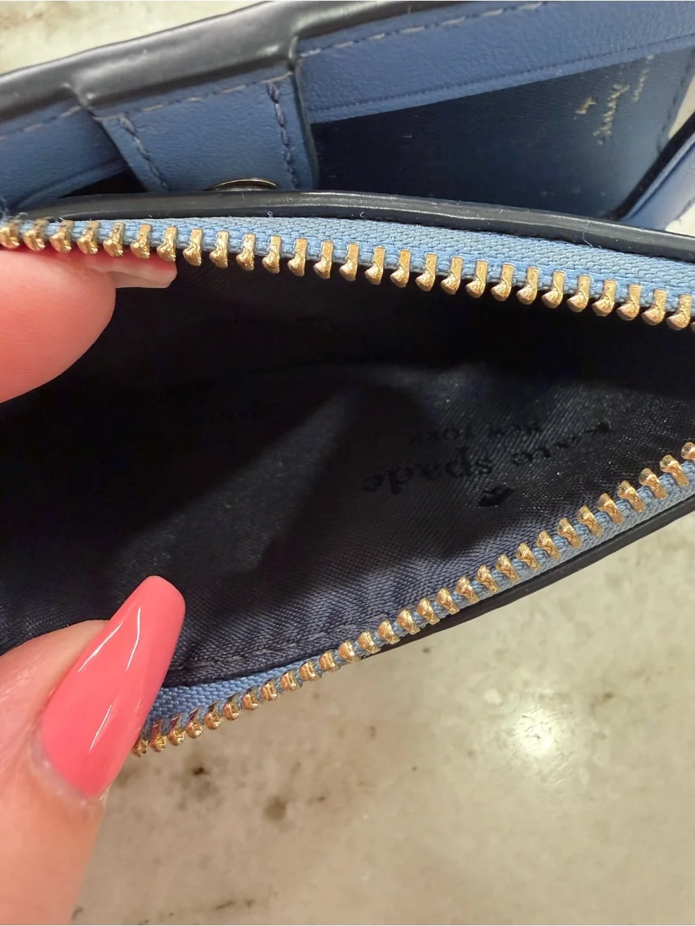 kate spade blue wallet